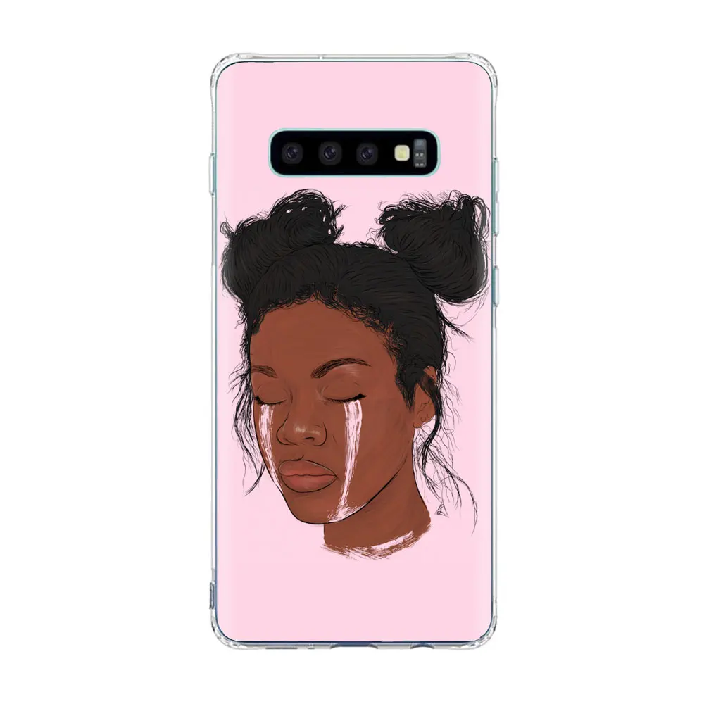 Melanin Poppin queen чехол для телефона samsung S10 E S9 S8 Plus S7 A70 A30 чехол для Galaxy A30 A50 черный волшебный мягкий чехол из ТПУ для девочек - Цвет: TPU D1227