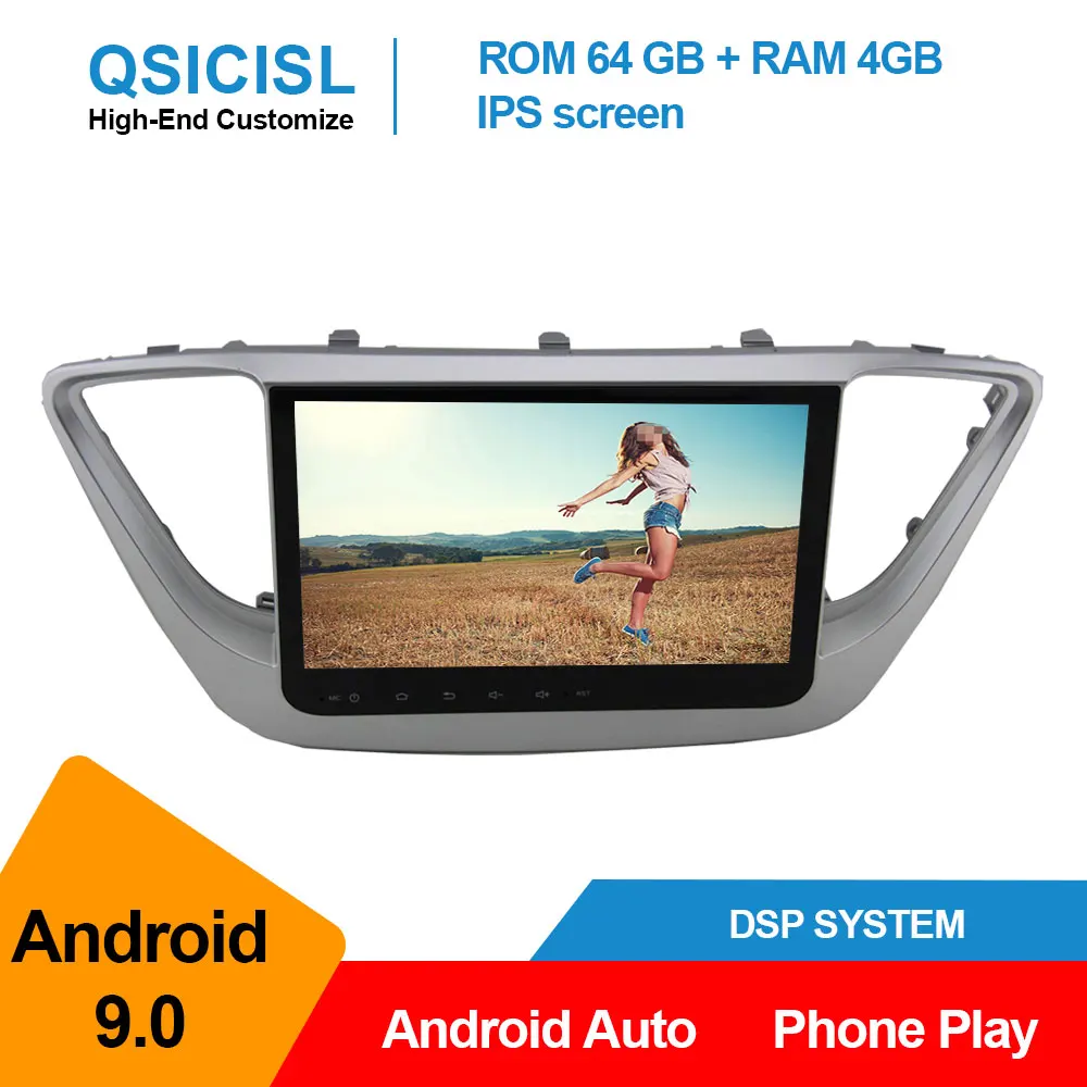 Android 9.0 car radio multimedia player for Hyundai Verna 2016 1 din 9&quot auto dvd gps navigation stereo 4g wifi | Автомобили и