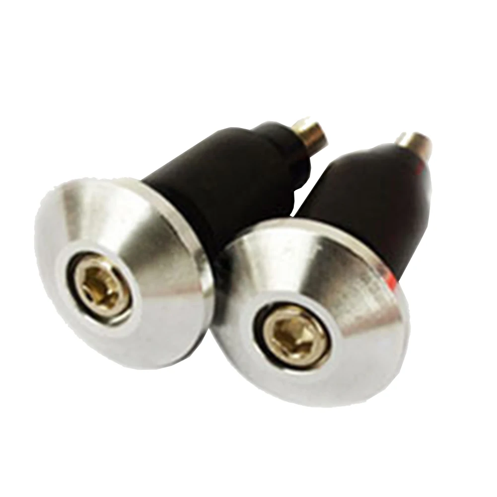 

2pcs 7/8" CNC Aluminum Motorcycle Grip Plugs Bar End Caps Road Bicycle Grips Cap End Plugs
