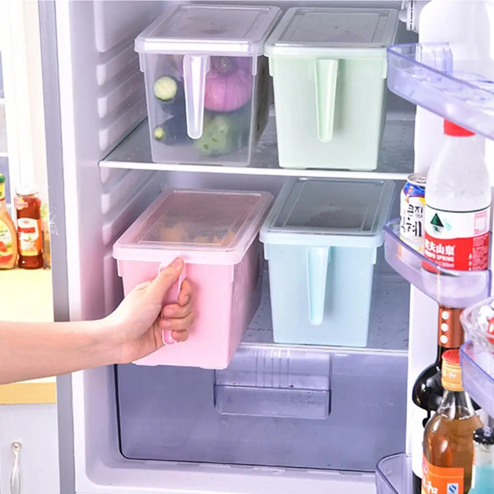 

AsyPets Plastic Kitchen Airtight Seals Food Fruit Vegetables Refrigerator Storage Containers with Lids-15