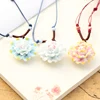Collares y colgantes clásicos de cerámica para mujer, collar hecho a mano para mujer, regalo de Navidad #1149 ► Foto 2/6