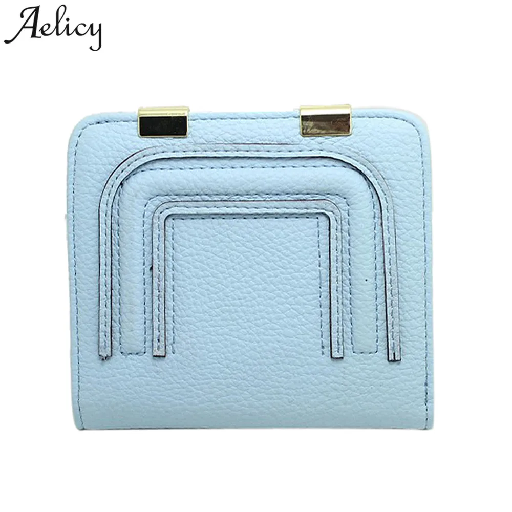 

Aelicy Women Wallet Two Fold Ultrathin Clutch Short Card Holder LADY Purse @@ drop ship new 2019 hot Sale carteira feminina