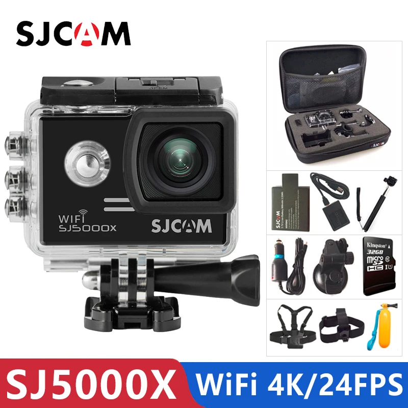 SJCAM SJ5000X Elite Спортивная Экшн-камера 1080P Full HD 4K Gyro 2,0 дюймов NTK96660 Оригинальная камера для дайвинга 30 м водонепроницаемая Спортивная DV