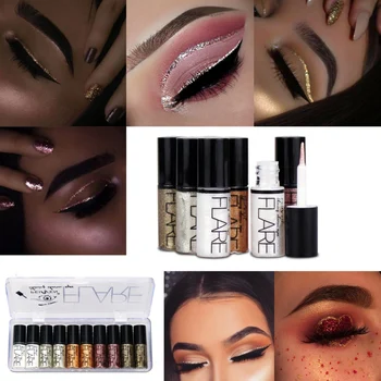 

Glitter Liquid Eye Shadow Waterproof Smudge-Proof Long Lasting Luminous Shimmer Eyeshadow Liquid