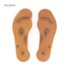 WGAFON 1 пара Магнитная терапия для похудения стельки для похудения Массаж ног Уход за здоровьем коврик для обуви Pad коричневая акупунктурная подошва