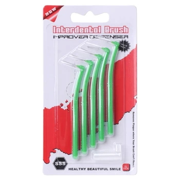 

5Pcs L Shaped Interdental Brush Toothbrushes Soft Dental Interdental Oral Care