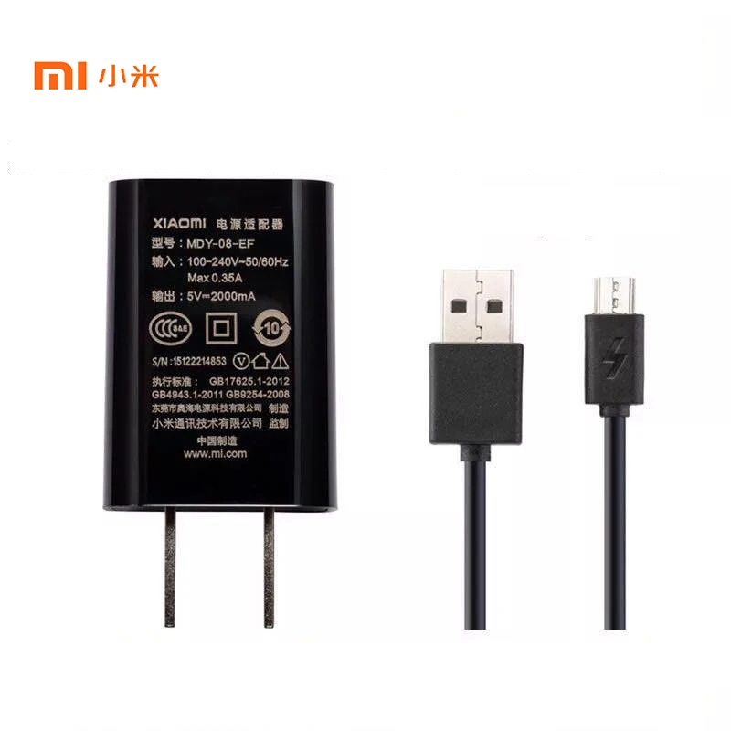 

Original XIAOMI USB Charger 5V/2A Power Adapter 100cm Micro USB Data SYNC Cable for Mi 4 4s Redmi 3 3s 4 4A 4X Note 3 4 4X