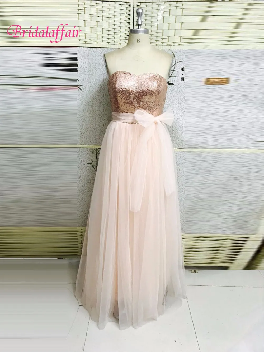 pink a line bridesmaid dresses