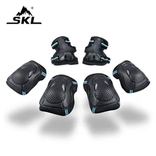 SKL Protective Gear for Wrist Elbow Knee Pads Professional Sport Equipment Set fot Kids Bicycle Ride Bike Cycling Skateboard
