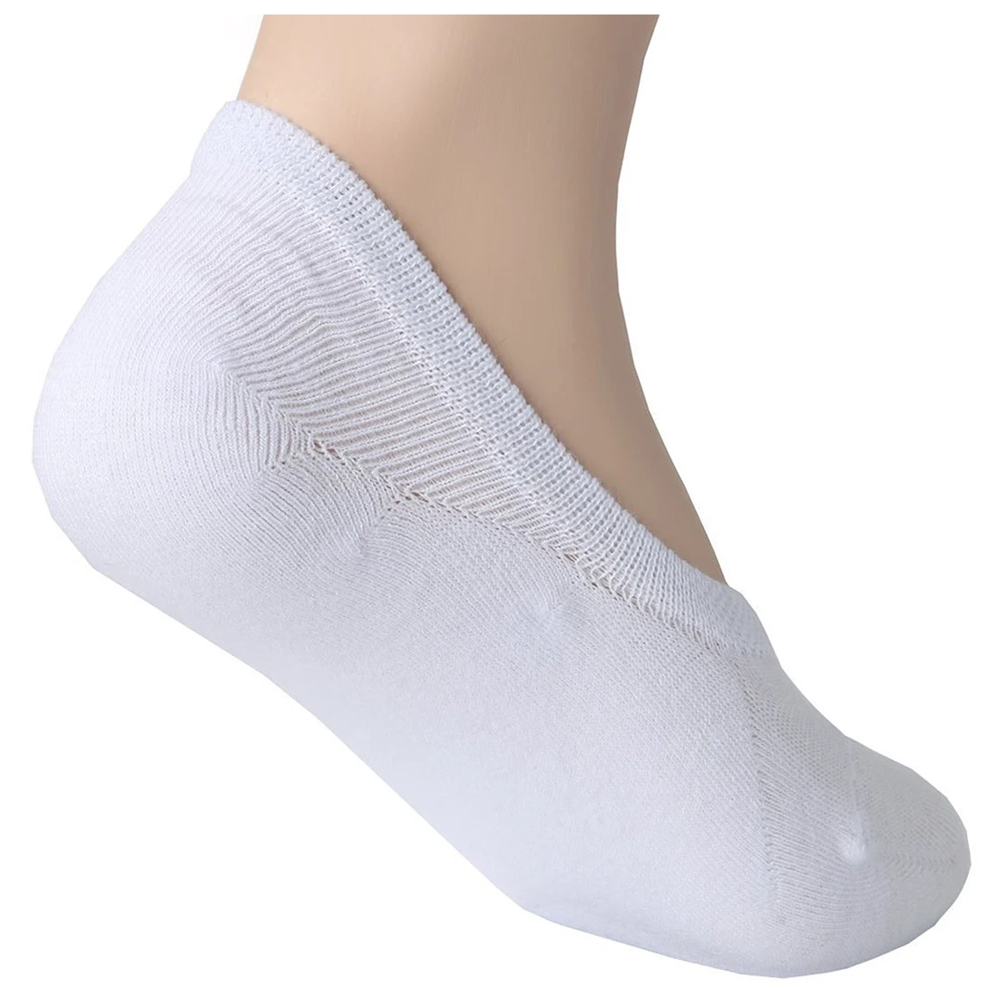 BFYL 5pairs Women's Casual Anti Slip Low Cut Solid Color Flat Ankle