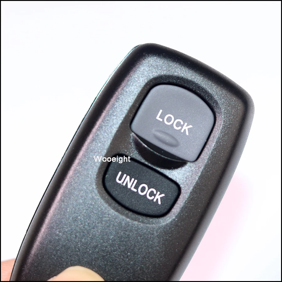 Wooeight New Replacement 2 Buttons Car Remote Control Key Case Shell For Mazda 3 6 2004 2010 Key Shell Keyless Entry No Clips (8)