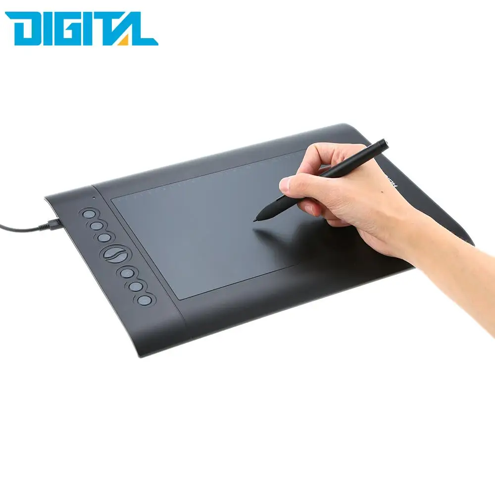Графический планшет Huion USB H610 PRO цифровая плата перезаряжаемая ручка для
