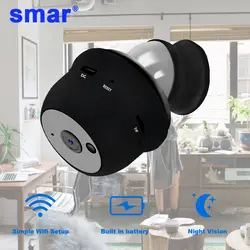 Smar ip-камера мини-камера wifi hd-сенсор ночного видения маленькая видеокамера TF слот для карт Обнаружение движения P2P облачный вид