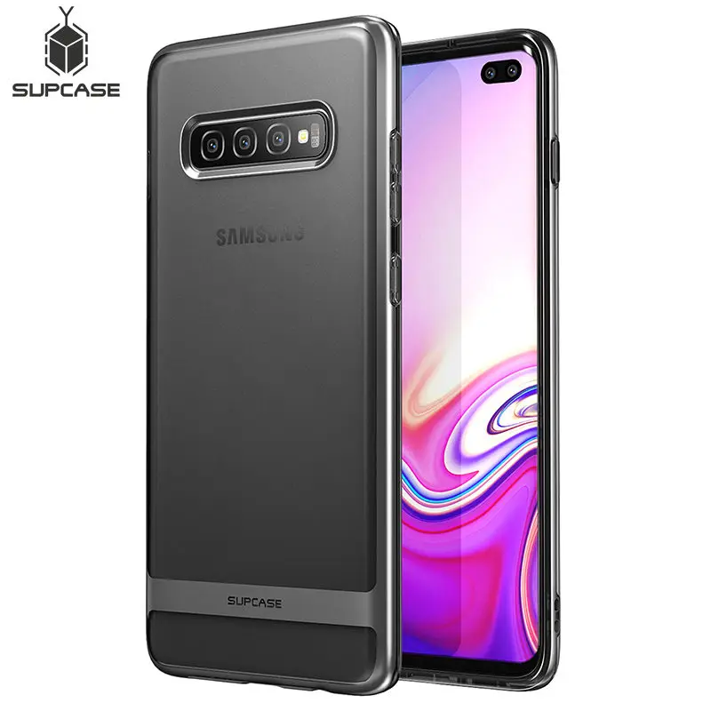 For Samsung Galaxy S10 Plus Case 6.4 inch SUPCASE UB Metro Premium Slim Soft TPU Plated Electroplated Lines Back Cover |