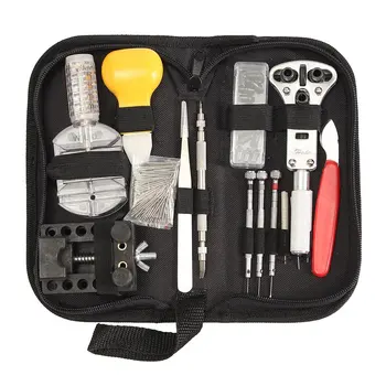 

144Pcs Watch Repair Tool Kit Case Watch Pin Hammer Opener Spring Bar Tool Set Watch Link Remover Watch Band Holder Carrying Bag