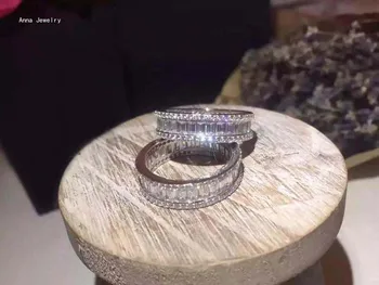 

Dazzling Designer 925 Sterling Silver CZ Diamonds Ring,Real 925 Silver with Zircons Paved Setting.Elegant Wedding Ring for Women