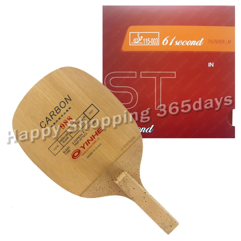 Original Pro Table Tennis PingPong Combo Racket Galaxy 988 Blade with