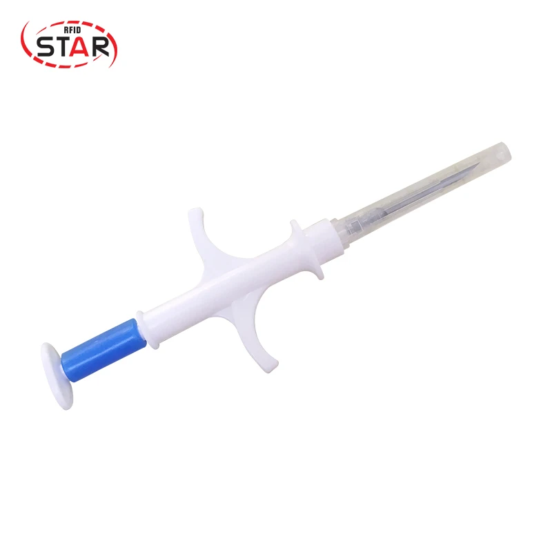 

(40pcs) 1.25*7mm FDX-B 134.2 KHz Pet Animal Microchip Syringe FDX-B RFID Syringe/Injector for Animals/pet Identification
