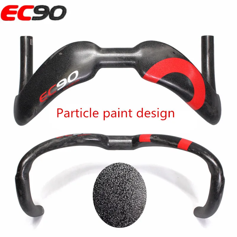 

2018 EC90 New Design Full Carbon Fiber TT Bicycle Handlebar Road Bike Handle Dead Fly Bike Handlebar Site 375 380MM UD Granules