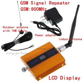 

2018 NEW LCD GSM 900Mhz Mobile Phone Signal Booster , GSM Signal Repeater / Booster, power charger With Cable + Antenna 1 SET