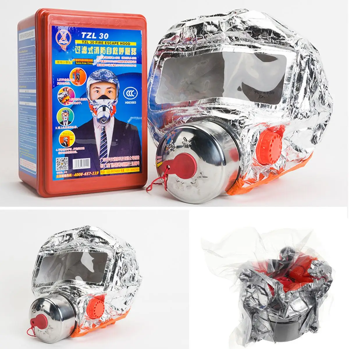 Goede Rook Brand Masker Filtering Adembescherming Apparaten voor Hotel Huishouden Brandbestrijding Escape Self rescue Antivirus Masker