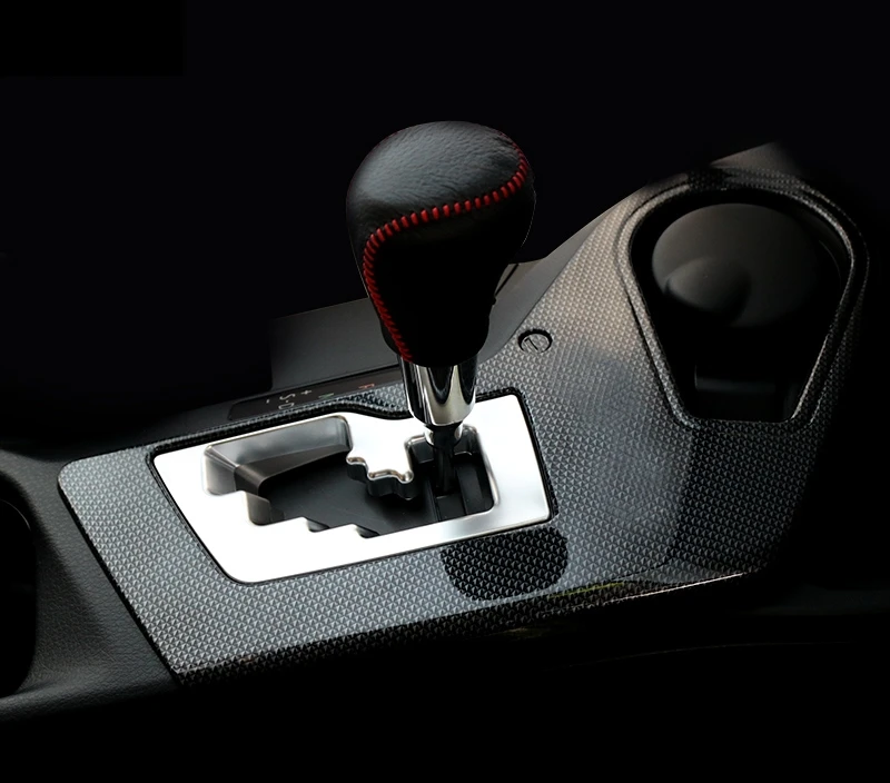 Для Toyota RAV4 RAV 4 внутренняя коробка переключения передач Панель Накладка авто аксессуары внутренняя отделка 3 шт - Цвет: Carbon fiber