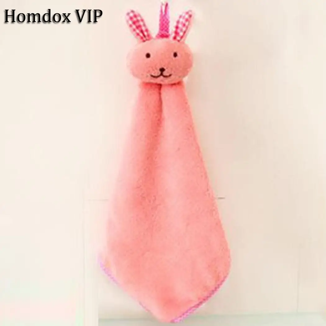 

Kitchen Pattern Velvet Absorbent Towel Cloth Hanging Coral Cleaning Cartoon