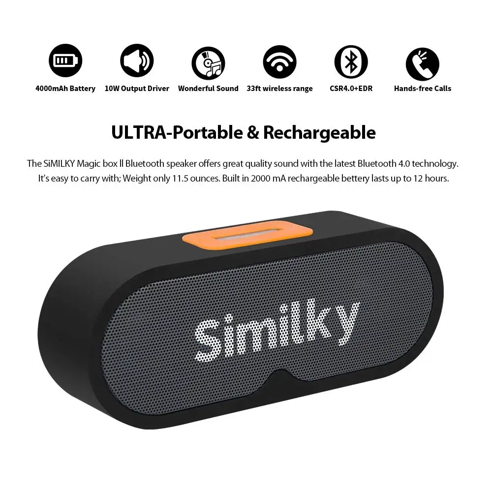 Portable Wireless Bluetooth Speaker with Mic02