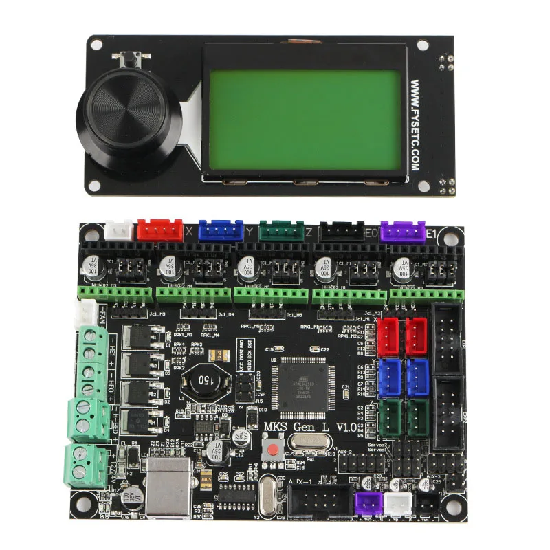 

MKS Gen L+MINI12864 LCD Display Support Marlin DIY Kit for 3D Printer XXM8