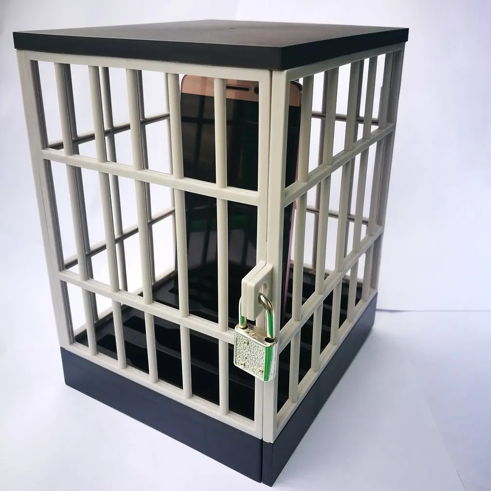 Безопасность смартфон клетка Мобильная тюрьма ячейка замок клетка для хранения хитрая игрушка Новинка игрушка офисный гаджет