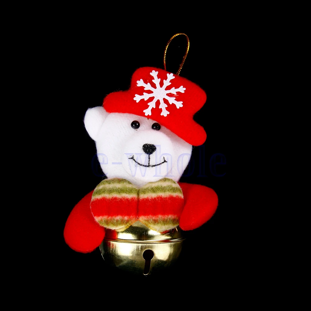 Рождественские подарки Санта Клаус Медведь снеговик олень с колокольчиками Декор рождественской елки