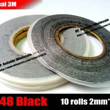 10x(2 мм* 50 м), большинство ремонтных работ, 3 м двойной клей тканевая лента для пены/Таблички/пластиковой пленки телефон стекло экран черный