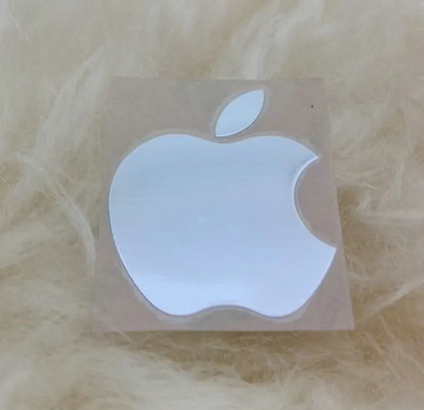 

2018 New Arrival Fahion DIY Decoration Blue And Green Luminous Logo stickers for Apple iphone Logo Label Decal