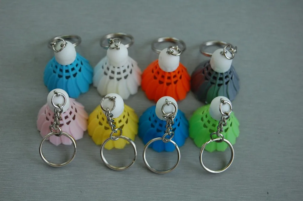 

wholesale, mini badminton shuttlecock keychain,8 colors,key ring,pendant,mobile chain,accessory,gift, present