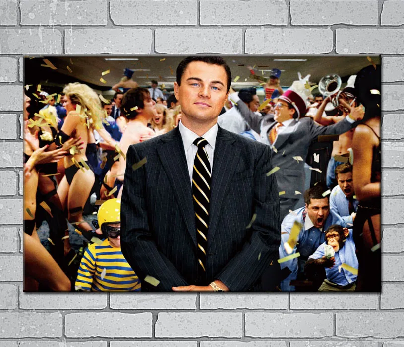 

The Wolf Of Wall Street Leonardo DiCaprio Light Canvas Custom Poster 24x36 27x40 inch Home Decor N189
