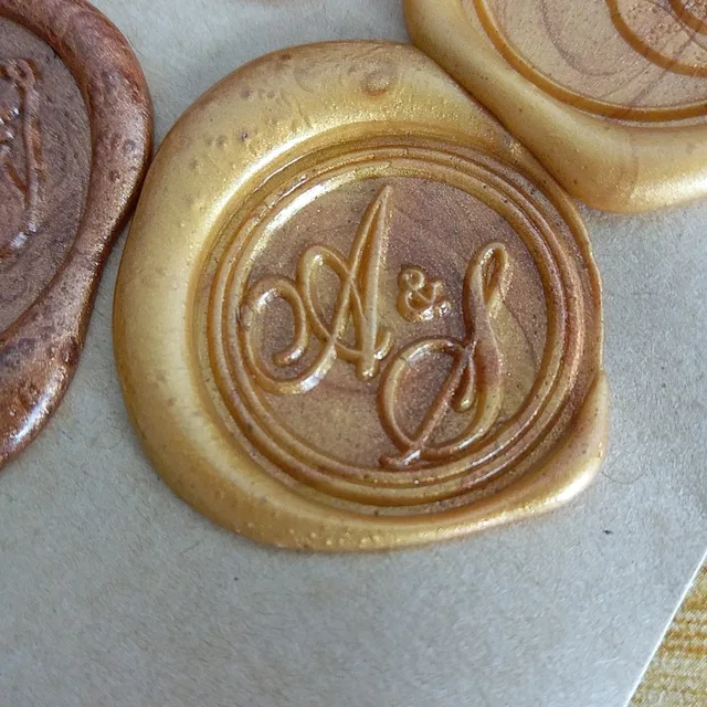 Personalized 2 Initials Monogram Wax Seal Stamp Sealing Personalized 2 Initials Monogram Wax Seal Stamp Sealing Wedding Invitation Seals