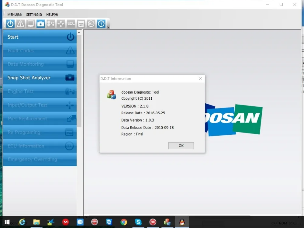 Диагностический комплект DOOSAN (uVIM) для сканирования 200|ПО| |