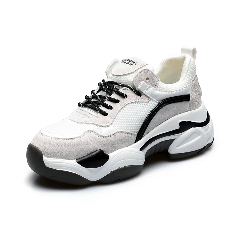 

hot sneakers Shoes Woman new fashion mesh wild platform shose tie casual shoes dad shoes basketball women