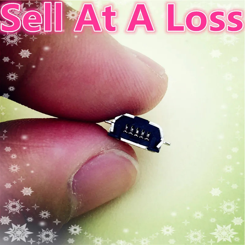 

10pcs G38 Mini USB 5pin Female Socket Connector 4foot for Tail Charging Mobile Phone Data Interface High Quality Sell At A Loss