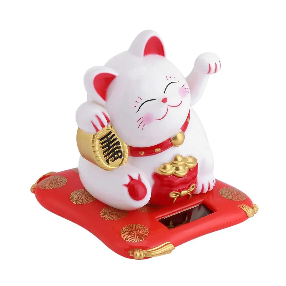 Домашний Автомобиль приветствовать Fortune Cat встряхивания ручной Lucky Cat оформить заказ украшение для прилавка, развевающиеся Декор для дома, с изображением кота аксессуары современный