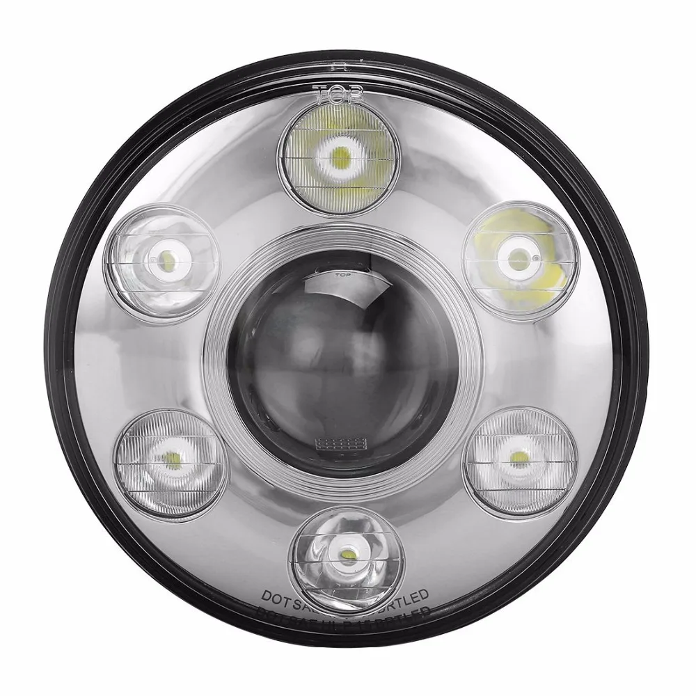 7 дюймовый светодиодный налобный фонарь H4/H13 проектор DRL 12V + 4 1/2 &quotВспомогательные