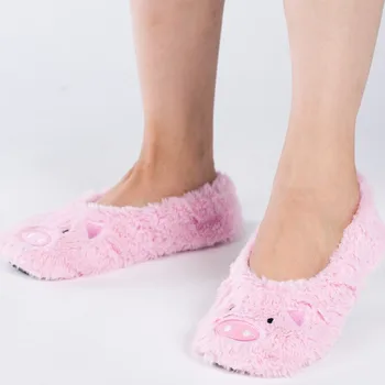 

Suihyung 2019 New Winter Women Furry Shoes Plush Slippers Cute Pink Pig Home Slippers Slip On Woman Non-slip Indoor Floor Shoes