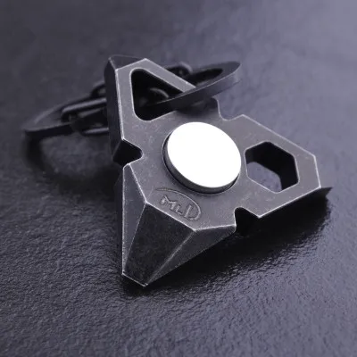 Мини треугольник лом ручной Спиннер EDC Finger Spinner Для аутизма и СДВГ тревога снятие стресса фокус Игрушки Подарок Непоседа металл - Цвет: Irregular Graphics