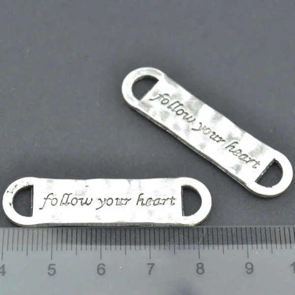 

7 pcs Tibetan Silver Plated Letter connector Charms Pendants Jewelry Making DIY Accessories Charm Handmade Crafts 2599