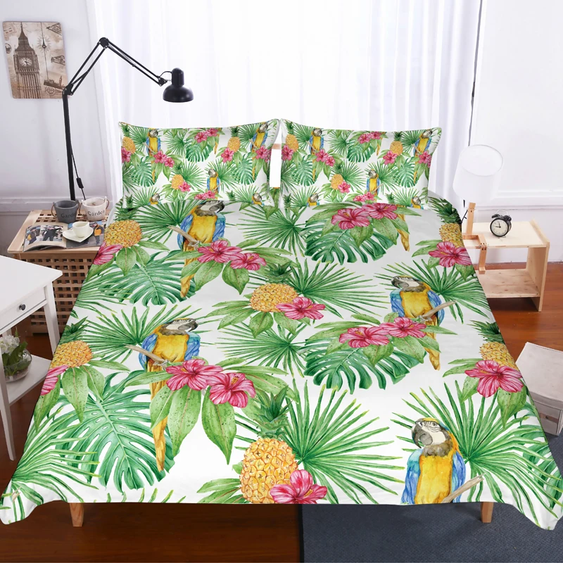 3D Pineapple Fruit Bedding Set Duvet Cover Pillowcase Quilt//Comforter Cover