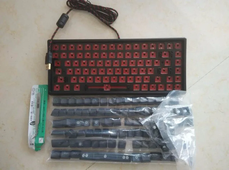 DIY KIT keycool mechanical keyboards cherry mx compatible tkl 87 PCB