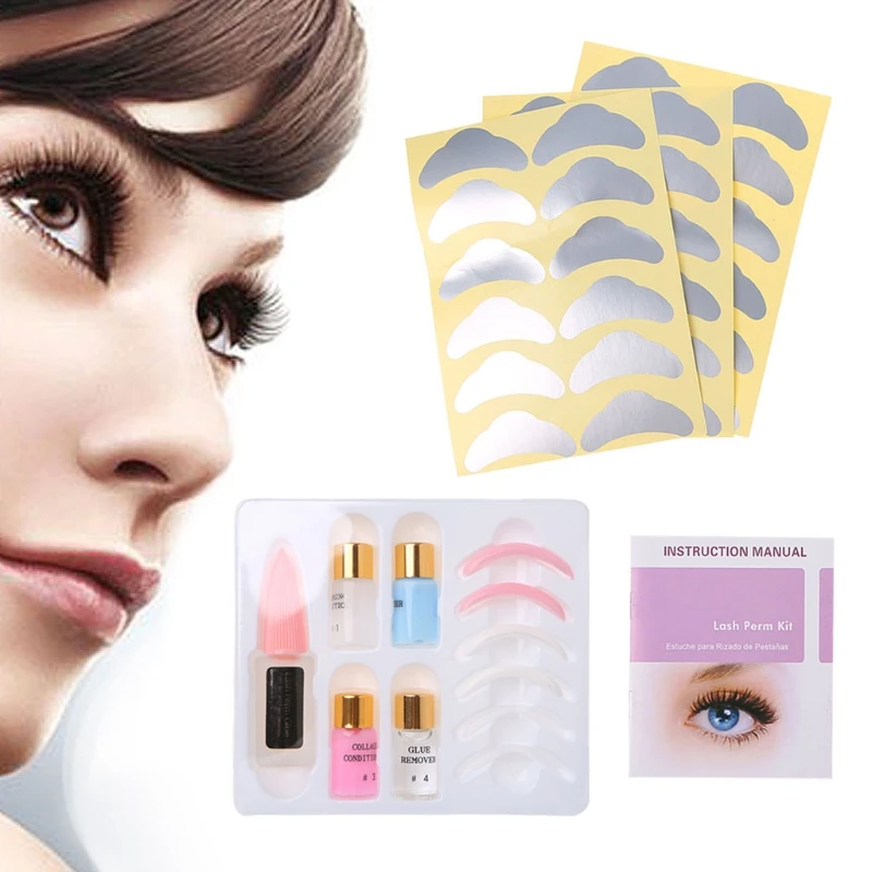 

Pro Eyelash Lash Eyelashes Wave Curling Perming Curler Rod Glue Perm Kit Set