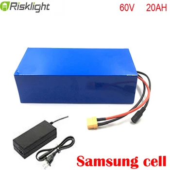 Günstig 60 Volt 2000W 1800w 1500w Ebike Batterie Pack 60 V 20AH 30ah Elektrische Fahrrad Roller E-bike 18650 Citycoco Lithium-Ionen Batterie
