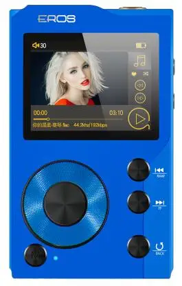 Aigo EROS K Bluetooth 4,0 без потерь Hifi MP3 плеер мини HiBilink DSD DAC AXU аудио музыкальный плеер USB поддержка OTG 128 Гб TF - Цвет: blue