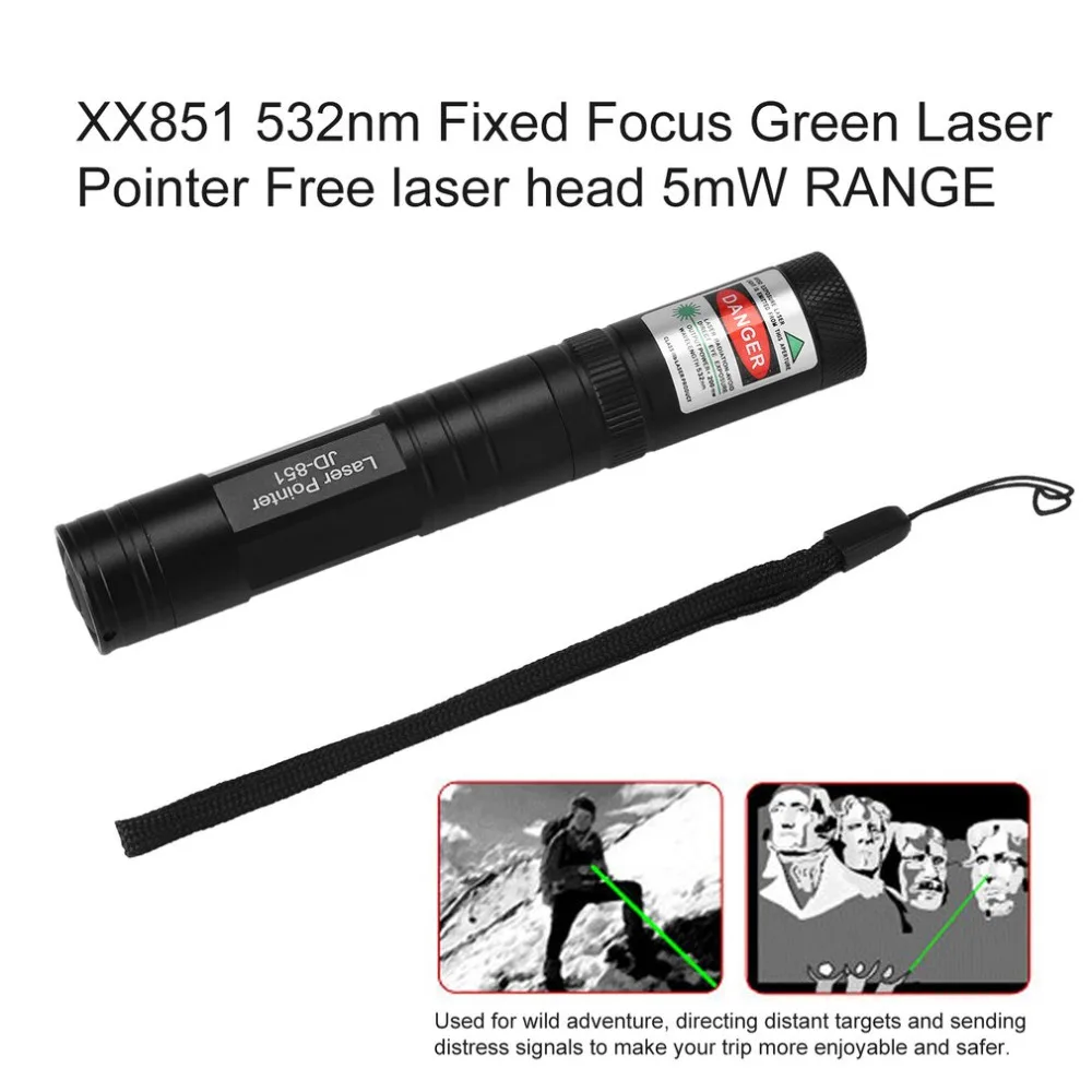 

JD851 532nm Fixed Focus Green Laser Pointer for Free laser head 5mW RANGE Hotsale drop shipping